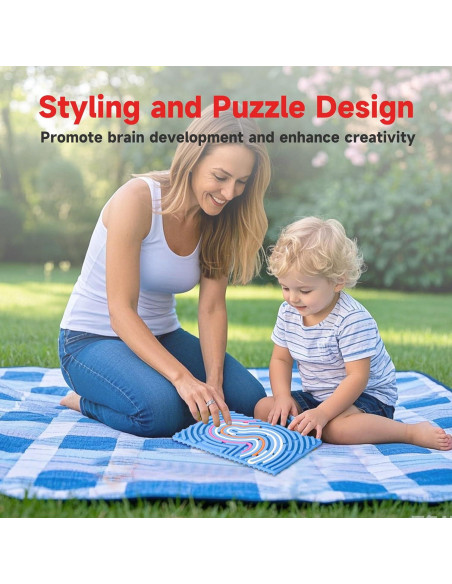 Tablero Sensorial de Silicona Cruleen 18 Cuerdas Azul 17.5x10.9cm