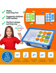 Juego de Emparejamiento de Formas Edu&Kate - Montessori 54 Piezas 2