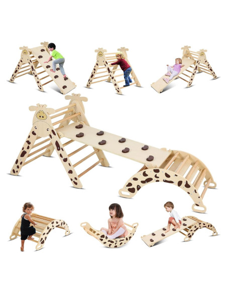 Conjunto de Escalada Pikler Dollate 5 en 1 para Niños Conjunto de Escalada Pikler Dollate 5 en 1 para Niños