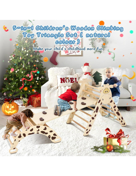 Conjunto de Escalada Pikler Dollate 5 en 1 para Niños Conjunto de Escalada Pikler Dollate 5 en 1 para Niños