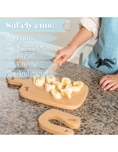 Set de Cocina de Madera para Niños - 6 Piezas Montessori