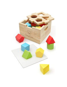 Juguete Clasificador de Formas Bimi Boo - Madera Premium 8 Bloques