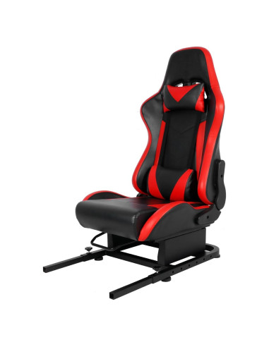 Cockpit de Simulador de Carreras Anman Asiento Rojo Ergonómico