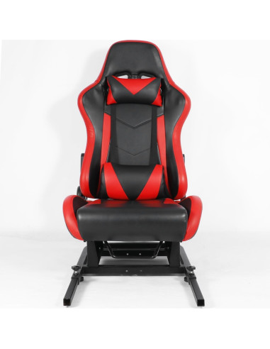 Cockpit de Simulador de Carreras Anman Asiento Rojo Ergonómico