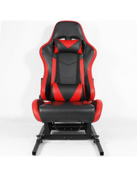 Cockpit de Simulador de Carreras Anman Asiento Rojo Ergonómico