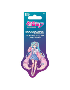 Calcomanías de Vinilo Blanco Troquelado Hatsune Miku - 4 Colores