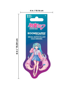 Calcomanías de Vinilo Blanco Troquelado Hatsune Miku - 4 Colores 2