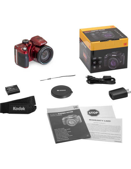 Cámara Digital Kodak PIXPRO AZ425 20MP 42x Zoom + Accesorios Cámara Digital Kodak PIXPRO AZ425 20MP 42x Zoom + Accesorios