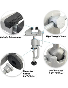 Prensa de Mesa Universal Sutekus 3" (7.62 cm) con Giro 360 2