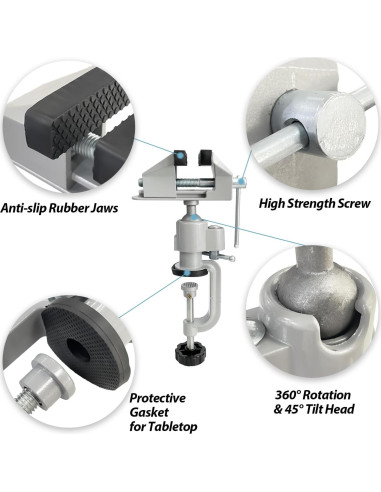 Prensa de Mesa Universal Sutekus 3" (7.62 cm) con Giro 360