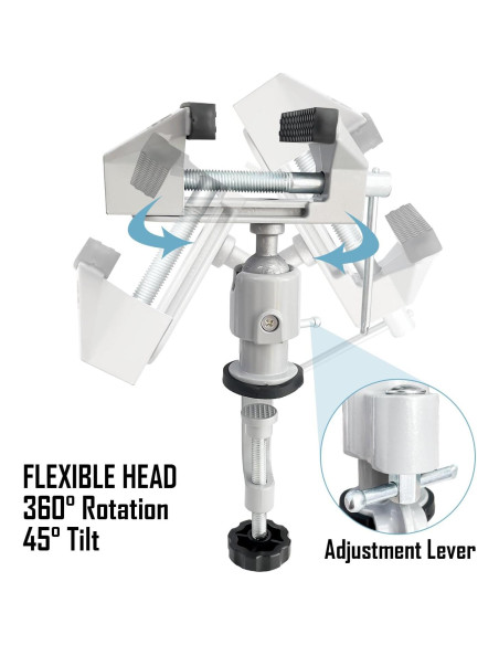 Prensa de Mesa Universal Sutekus 3" (7.62 cm) con Giro 360