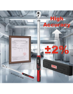 Llave de Torque Digital DESHIL 1/2" 17-340Nm Alta Precisión 2