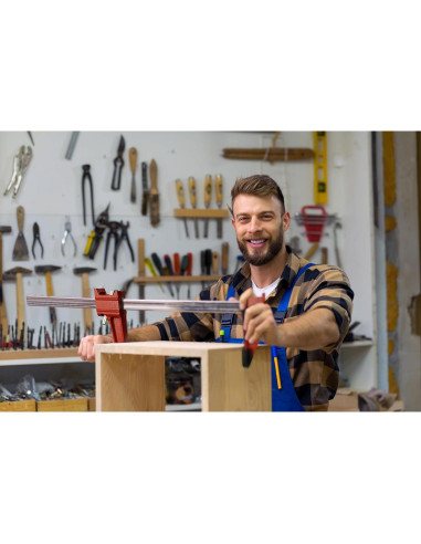 Juego de Abrazaderas F HimaPro 24" Acero 600 kg 2 Pzas