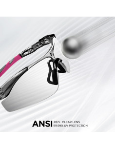 Gafas de Seguridad AMANEEST Z87+ Antiempañante UV para Deportes 2