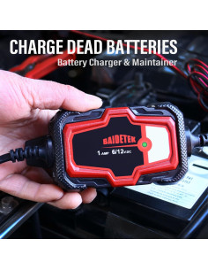Cargador de Batería Inteligente 6V/12V BATDETEK - Mantenedor Automático 2