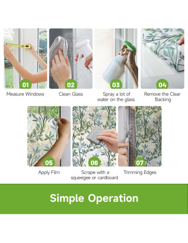 Película Estática Decorativa para Ventanas Yeysynana 45x200cm UV