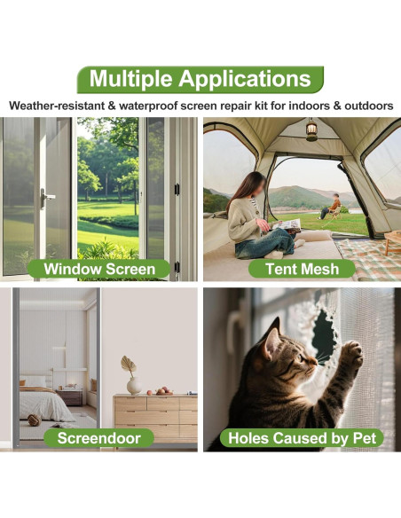 Cinta de Reparación de Pantallas de Ventana PACKKA 1.02m x 4.57m