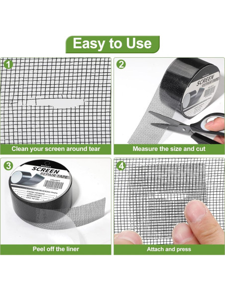 Cinta de Reparación de Pantallas de Ventana PACKKA 1.02m x 4.57m