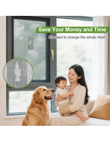 Cinta de Reparación de Pantallas de Ventana PACKKA 1.02m x 4.57m