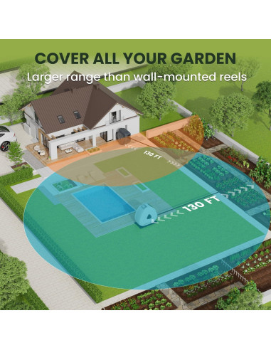 Carrete de Manguera Retráctil Giraffe Tools 39.62m 1/2"