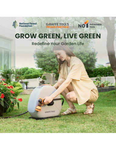 Carrete de Manguera Retráctil Giraffe Tools 39.62m 1/2"