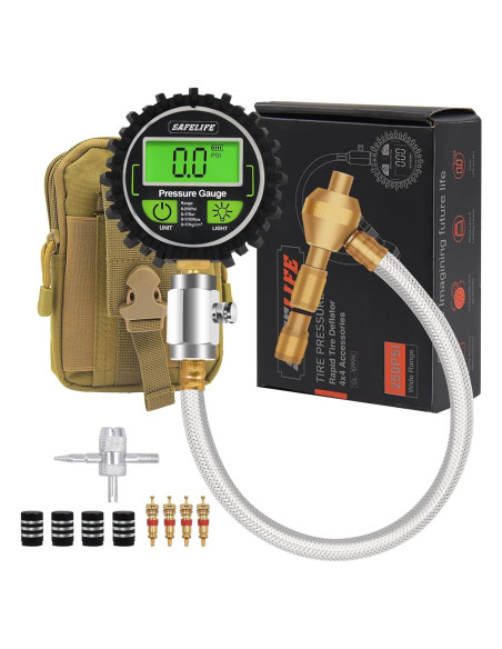 Desinflador Digital de Neumáticos SAFELIFE 4x4 250 PSI