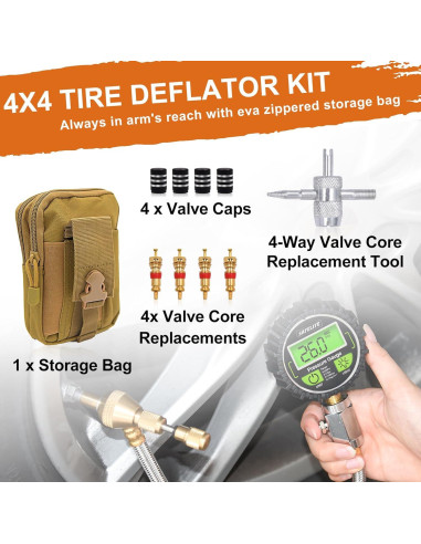 Desinflador Digital de Neumáticos SAFELIFE 4x4 250 PSI