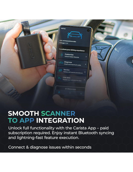 Escáner OBD2 Bluetooth Carista EVO - Diagnóstico Automotriz