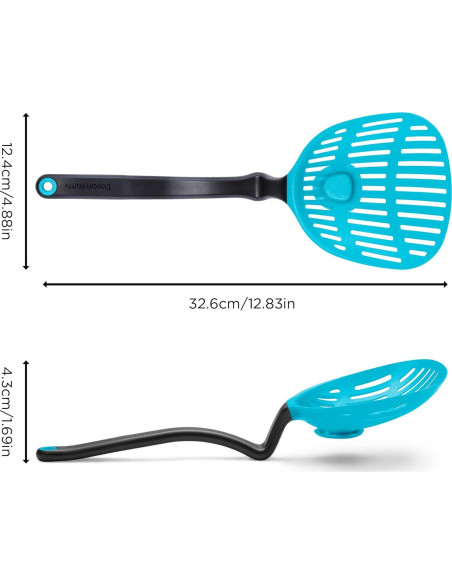 Cuchara Coladora 2-en-1 Dreamfarm Big Lestrain 33 cm Azul