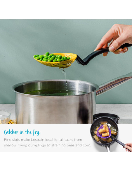 Cuchara Coladora 2-en-1 Dreamfarm Big Lestrain 33 cm Azul