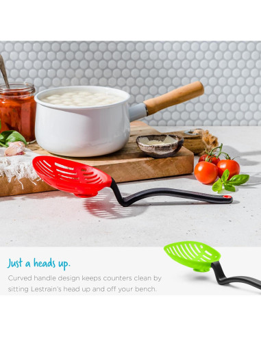 Cuchara Coladora 2-en-1 Dreamfarm Big Lestrain 33 cm Azul