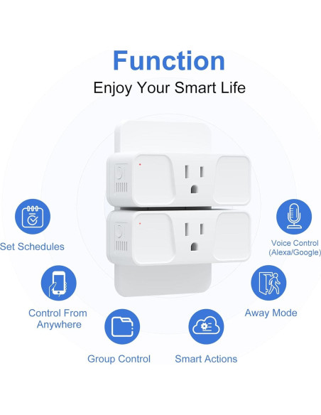 Enchufe Inteligente Milfra 2.4GHz WiFi Control por Voz Enchufe Inteligente Milfra 2.4GHz WiFi Control por Voz