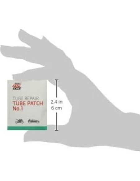 Caja de 30 parches redondos TipTop para reparación de bicicletas