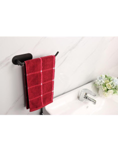 Soporte de Toalla de Mano TocTen, Acero Inoxidable 304, Negro Mate 2