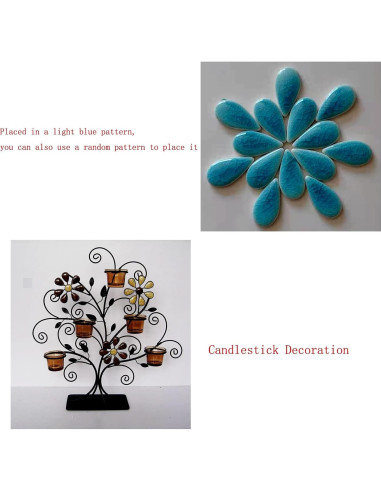 200g Azulejos de Cerámica Ricytnig Mosaico Gota 18x28mm