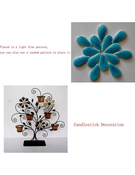 200g Azulejos de Cerámica Ricytnig Mosaico Gota 18x28mm