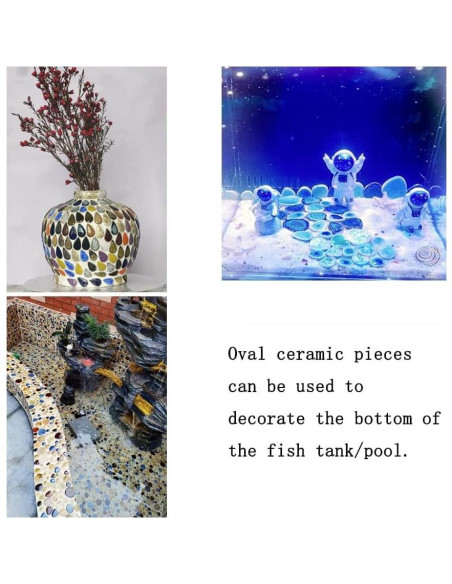 200g Azulejos de Cerámica Ricytnig Mosaico Gota 18x28mm