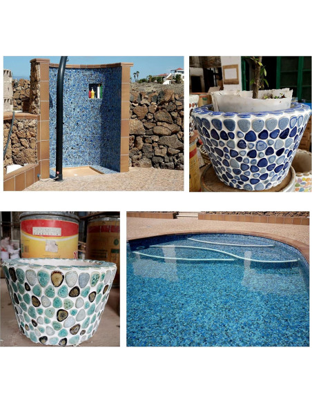 200g Azulejos de Cerámica Ricytnig Mosaico Gota 18x28mm