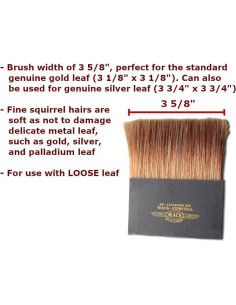 Pincel para Dorado L.A. Gold Leaf 8.89 cm Profesional 2