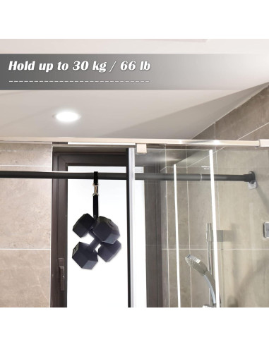 Soporte Adhesivo para Varilla de Cortina de Ducha Prebene - 4 Pcs