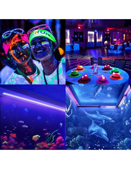 Paquete de 2 Bombillas LED Blacklight RYVOSTH PAR20 12W UVA Paquete de 2 Bombillas LED Blacklight RYVOSTH PAR20 12W UVA