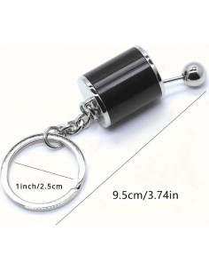 Llavero de Caja de Cambios iJDMTOY Cromo 6 Velocidades 2