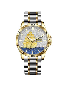 Reloj Automático Glenaw para Hombres 43mm Dorado Resistente 30m