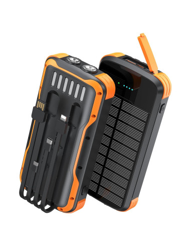 Banco de Energía Solar 40000mAh SOXONO Carga Rápida 20W