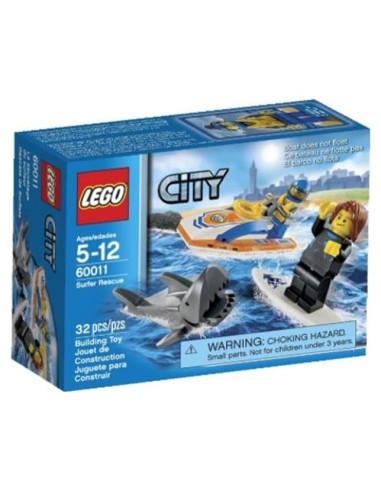 LEGO Ciudad 60011 Rescate de Surfista con Tiburón