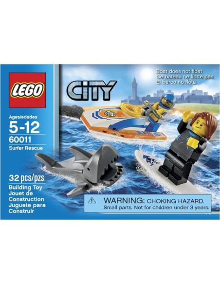 LEGO Ciudad 60011 Rescate de Surfista con Tiburón