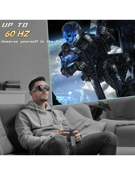 Adaptador USB-C a Gafas AR XREAL Hub 65W 60Hz