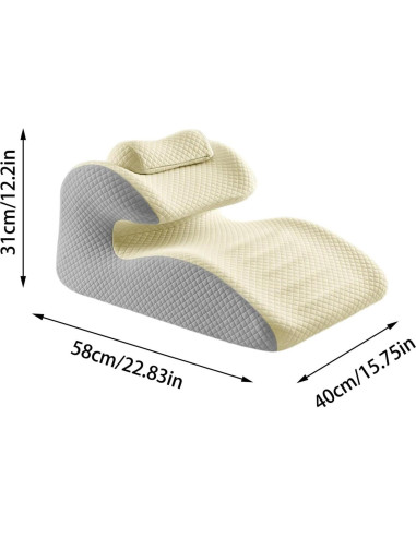Cojín Ergonómico de Intimidad ZeawIEsvbyt 58x40 cm