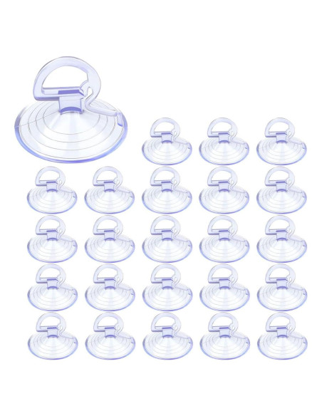 24 Ventosas de Parabrisas UHANBUT para Coche - Transparente