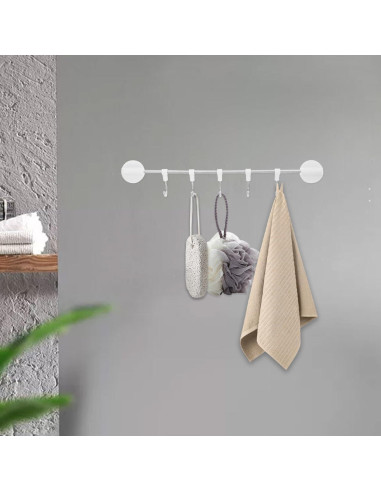 Soporte Magnético para Toallas VOSAREA 29.5 cm Blanco